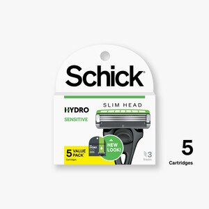 Schick Hydro Sensitive Men's 3-Blade Refills, 5 CT