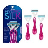 Schick Hydro Silk Ultimate Pubic Skin Protection 3-Blade Razors, 3 CT, thumbnail image 5 of 10