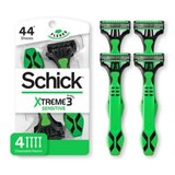 Schick Xtreme Sensitive 3-Blade Disposable Razors, 4 CT, thumbnail image 1 of 6