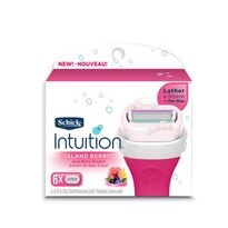 Schick Intuition Lemon Berry Breeze 4-Blade Razor Blade Refills