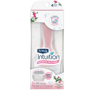  Schick Intuition Sweet Water Lily Razor Handle + 2 Refills 