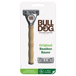 Bulldog Skincare For Men Original Bamboo Razor, 1 CT, 2 Refill , CVS