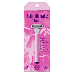 Skintimate Bloom Razor Handle + 2 Refills