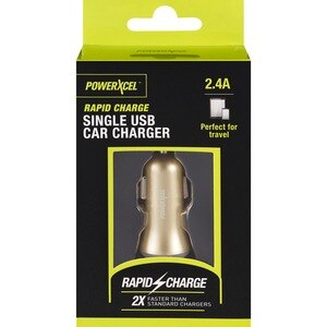 PowerXcel Car Charger 2.4A, Gold , CVS