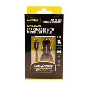 Powerxcel Car Charger With Micro USB Cable , CVS