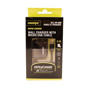 PowerXcel Wall Charger With Micro USB Cable , CVS