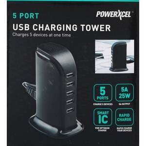 Powerxcel 5 Port USB Charging Tower