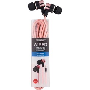 PowerXcel Wired Earbuds With Mic, Pink , CVS