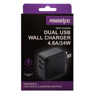 PowerXcel Fast Charge 24 Watt Dual Wall Charger