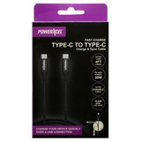 PowerXcel Type C to Type C Ultra Durable Charge and Sync Cable, thumbnail image 2 of 3