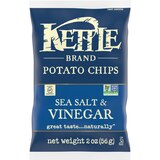 Kettle Brand Sea Salt & Vinegar Kettle Potato Chips, 2 oz, thumbnail image 1 of 8
