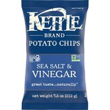 Kettle Brand Sea Salt and Vinegar Kettle Potato Chips, 7.5 oz, thumbnail image 1 of 7