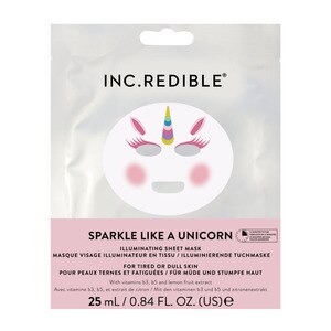 Nails. INC INC. Redible Sparkle Like A Unicorn Illuminating Sheet Mask , CVS
