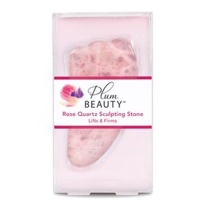 Plum Beauty Rose Quartz Sculpting Gua Sha Stone , CVS