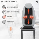Sharper Image Massager Seat Topper 4-Node Shiatsu with Heat, thumbnail image 4 of 9