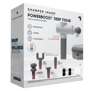 NEW: Sharper Image Powerboost Deep Tissue Massager Percussion Device ...