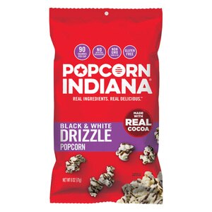 Popcorn Indiana Black & White Drizzle Popcorn