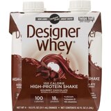 Designer Whey 100 Calorie High-Protein Shake Gourmet Chocolate 4-Pack, thumbnail image 1 of 2