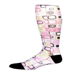 Grey Dot Art  8-15 mmHg Men's Compression Socks