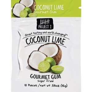 Project 7 Sugar-Free Gum 12 Ct, Coconut Lime , CVS