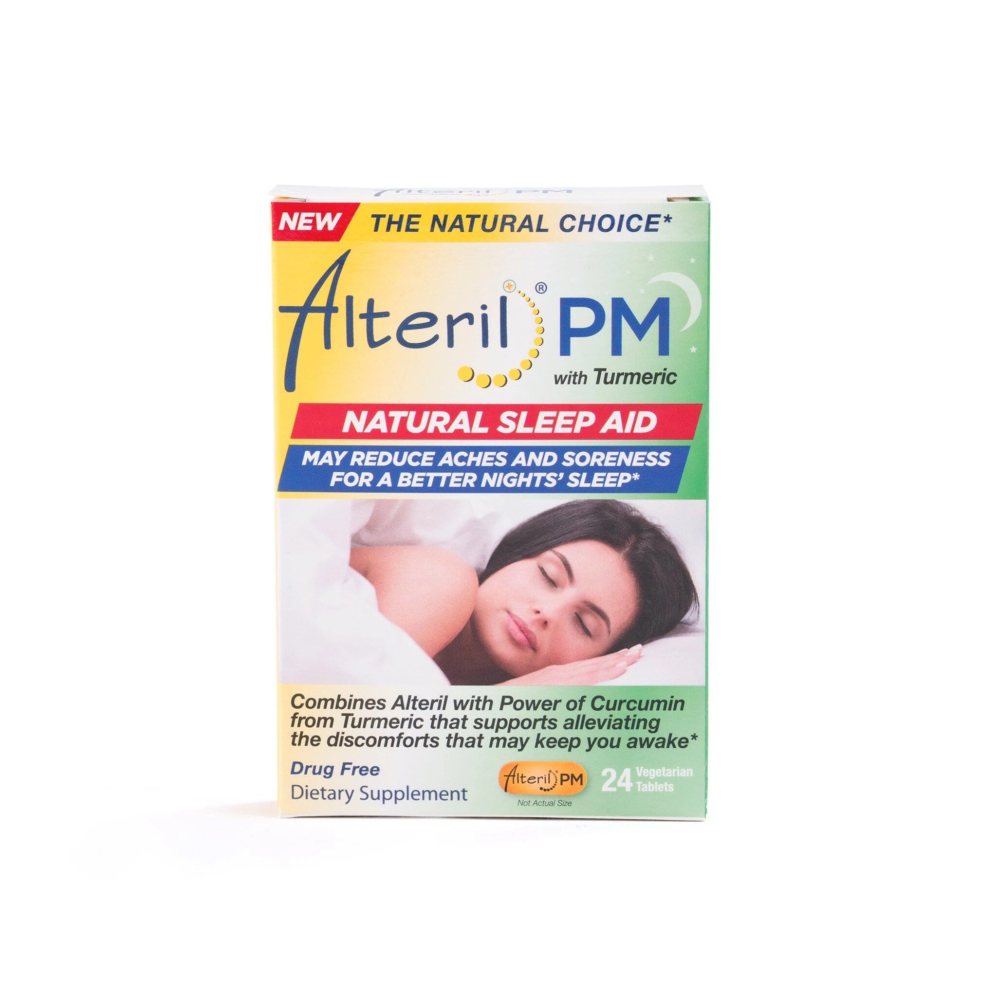 Alteril PM with Newmera, Natural Sleep Aid with Pain Relief, 24 CT