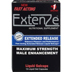 Extenze Extended Release Maximum Strength Male Enhancement Liquid Gel Capsules, 15 Ct , CVS
