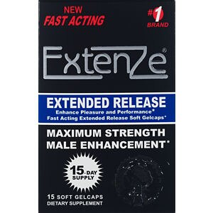 Extenze Extended Release Maximum Strength Male Enhancement Liquid Gel Capsules, 15 Ct , CVS