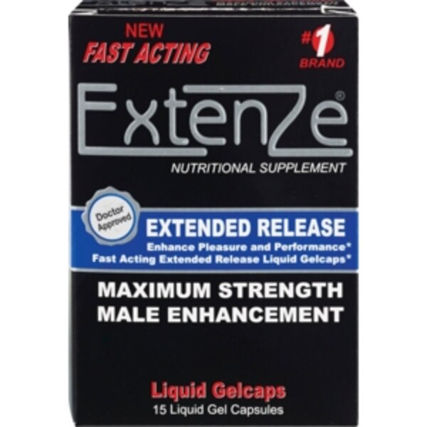 Extenze Male Enhancement Pills Liquid Gel Capsules
