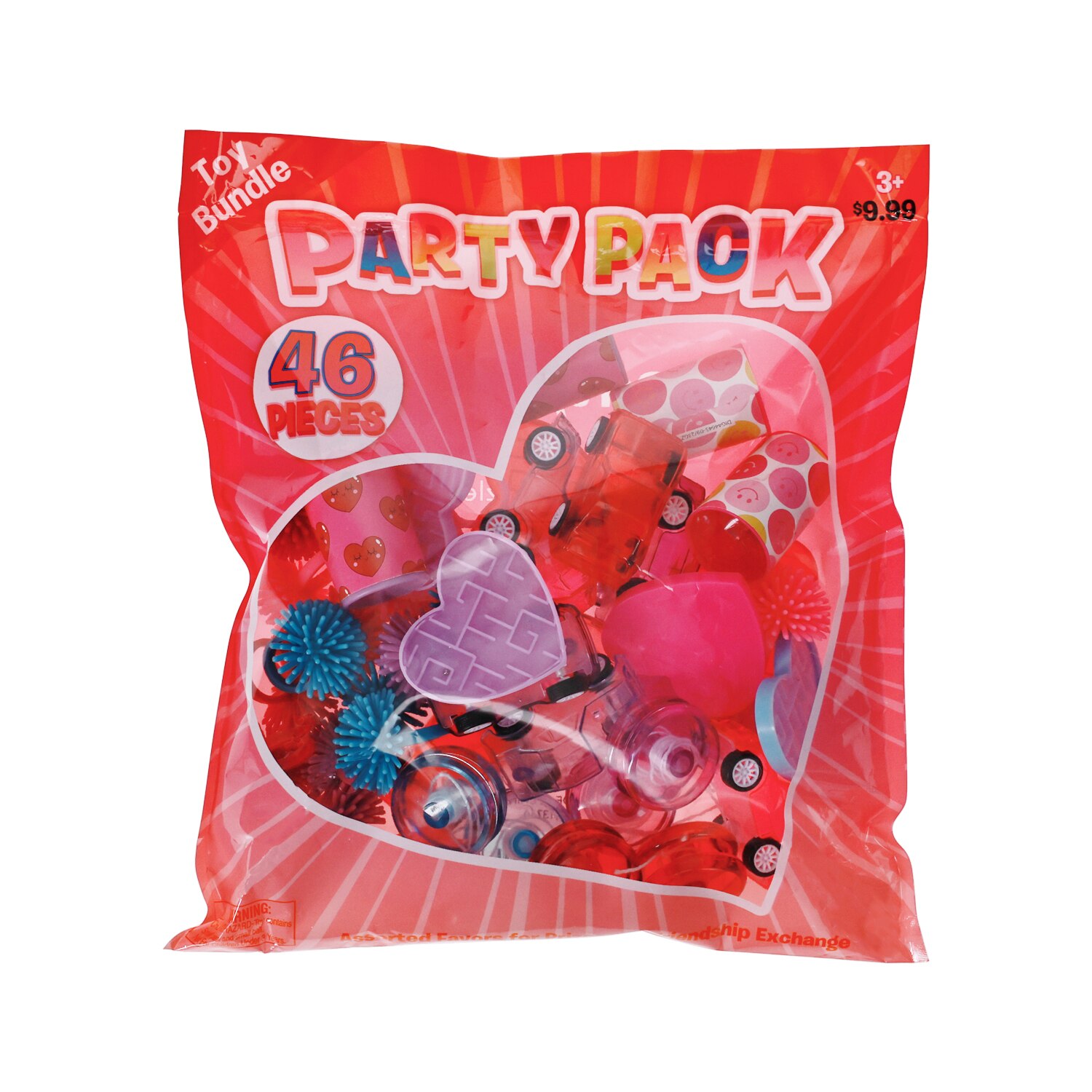 Red & Pink Toy Bundle Party Pack, 46 Ct , CVS