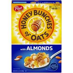 Honey Bunches Of Oats Cereal With Almonds, 14.5 OZ