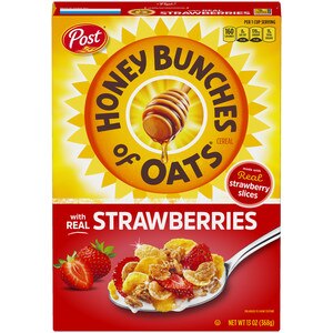 Honey Bunches of Oats with Real Strawberries Cereal, 13 OZ