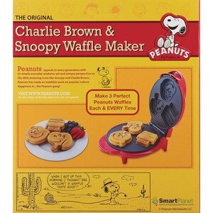 snoopy and charlie brown waffle maker