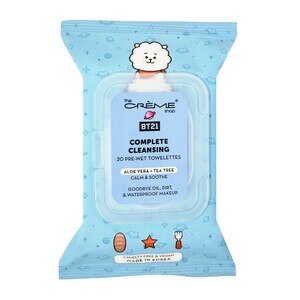 The Creme Shop X BT21 Complete Cleansing Towelettes, 20 Ct, Aloe Vera + Tea Tree , CVS