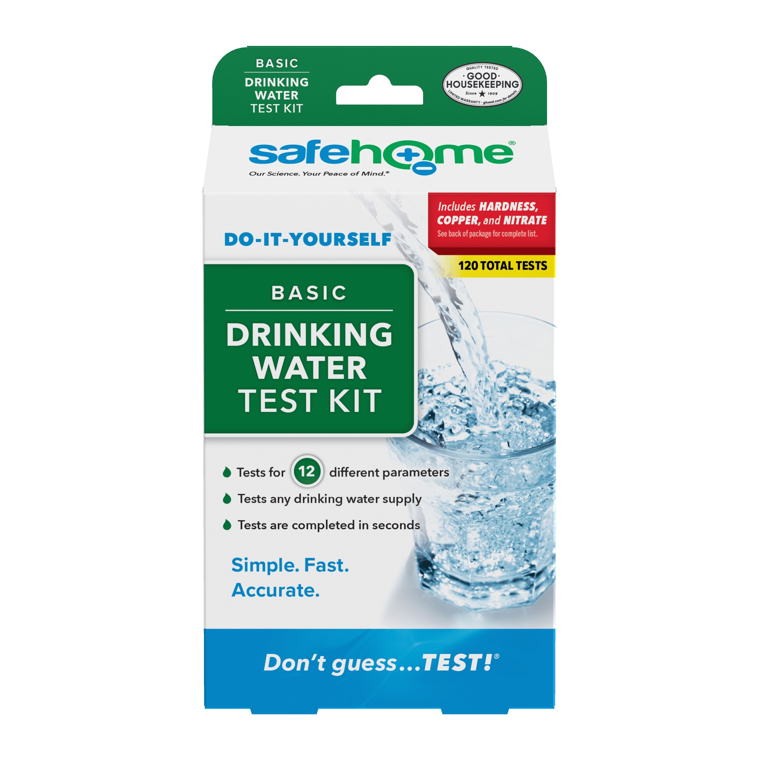 Safe Home Basic 120 Water Test Kit, 120 Ct , CVS