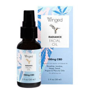  Winged 150mg CBD Radiance Facial Oil, 1 OZ - State Restrictions Apply 