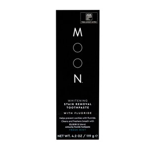 MOON Stain Removal with Fluoride Whitening Toothpaste, 4.2 OZ