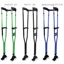 Sport Swings Modern Crutches Anti-Slip Strap Included Supports 300 lbs