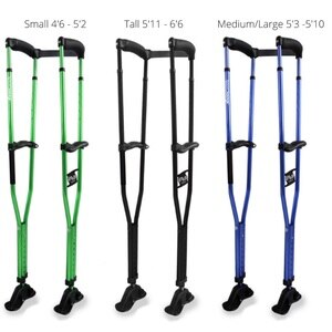 Sport Swings Modern Crutches, Anti-Slip Strap Included, Supports 300 lbs