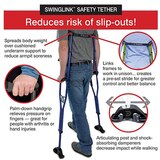 Sport Swings Modern Crutches Anti-Slip Strap Included Supports 300 lbs, thumbnail image 3 of 7