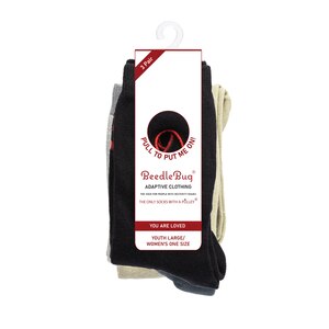 Beedlebug Easy Pull On Socks, You Are Loved, One Size, 3 Ct , CVS