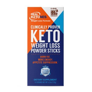 Real Ketones Weight Loss Chocolate Powder Sticks, 10 Ct , CVS