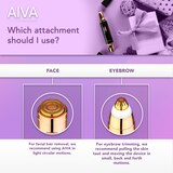 Spa Sciences AIVA Facial Hair Remover & Eyebrow Trimmer, thumbnail image 4 of 10