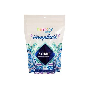  Harmony Hemp Hempbath 30mg CBD Lavender Bombs, 4CT - State Restrictions Apply 