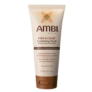 Ambi Even & Clear Exfoliating Wash Salicylic Acid Acne Treatment, 5 OZ
