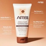 Ambi Even & Clear Exfoliating Wash Salicylic Acid Acne Treatment, thumbnail image 4 of 6