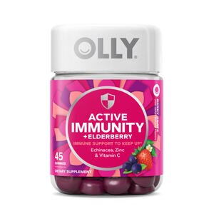 Olly Active Immunity + Elderberry - Suplemento dietario, 45 u.
