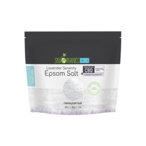 Sky Organics CBD Lavender Serenity Epsom Salt Pouch, 16 OZ - State Restrictions Apply