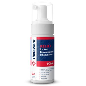 Theraworx Relief Joint Discomfort and Inflammation Foam, 3.4 OZ