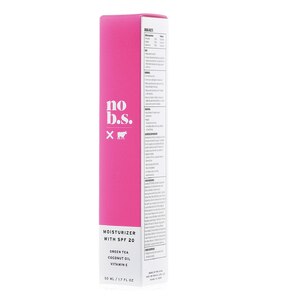 No B.S. SPF 20 Face Moisturizer with Collagen, Hyaluronic Acid & Moringa Oil, 1.7 OZ