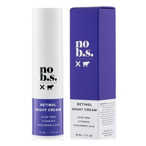 No BS Retinol Night Cream with Hyaluronic Acid & Vitamin E, 1 OZ